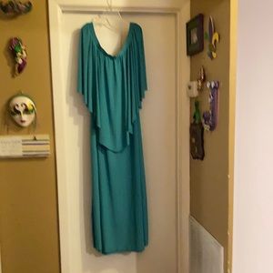 Koh Koh long teal dress.